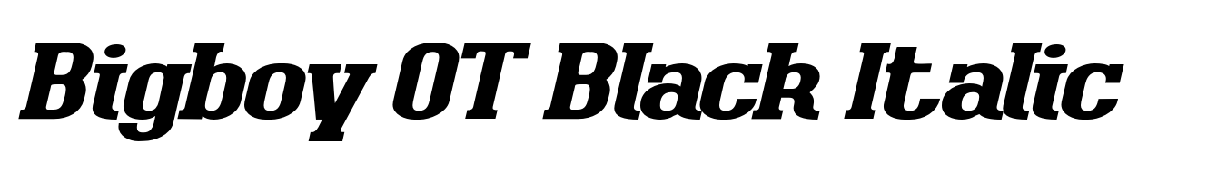 Bigboy OT Black Italic
